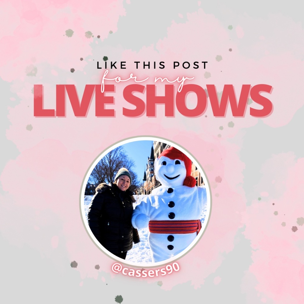 Next LIVE Monday at 3pm!